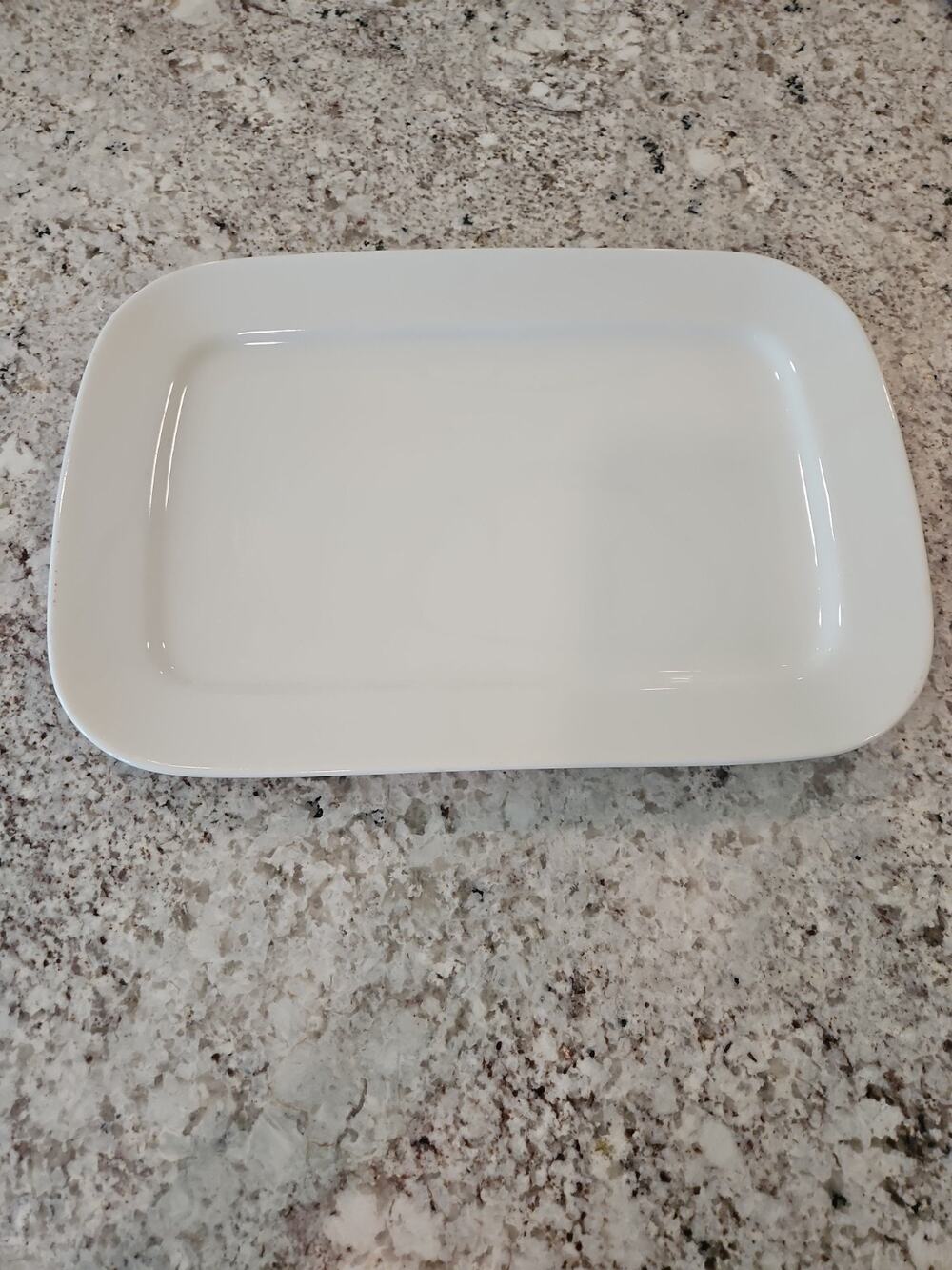 Williams Sonoma Brasserie Large Serving Platter White Rectangle 16x11 Minimalist